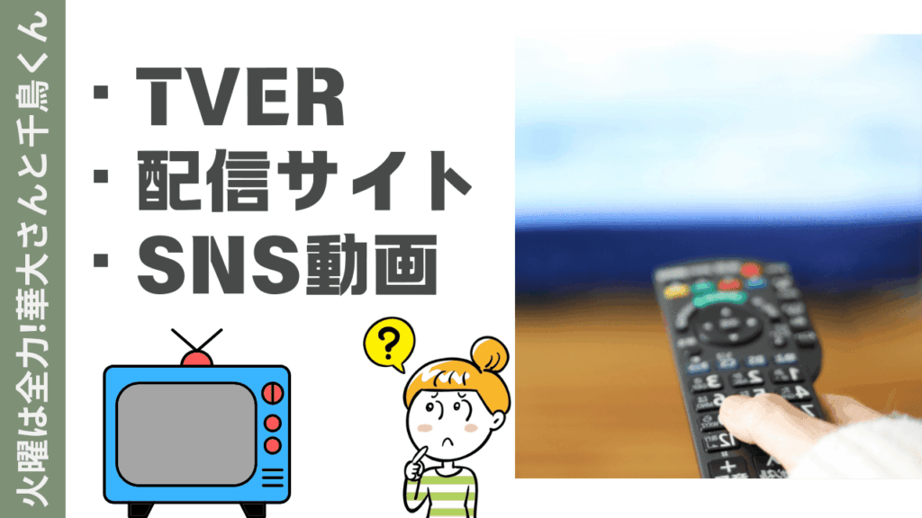 華大さんと千鳥くんの視聴方法