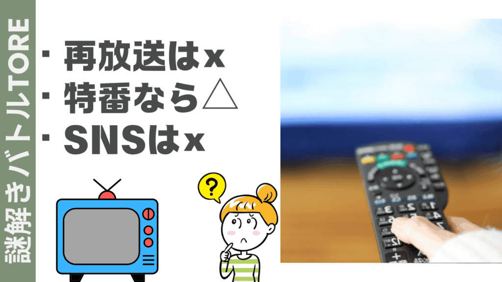 謎解きバトルTOREの視聴方法