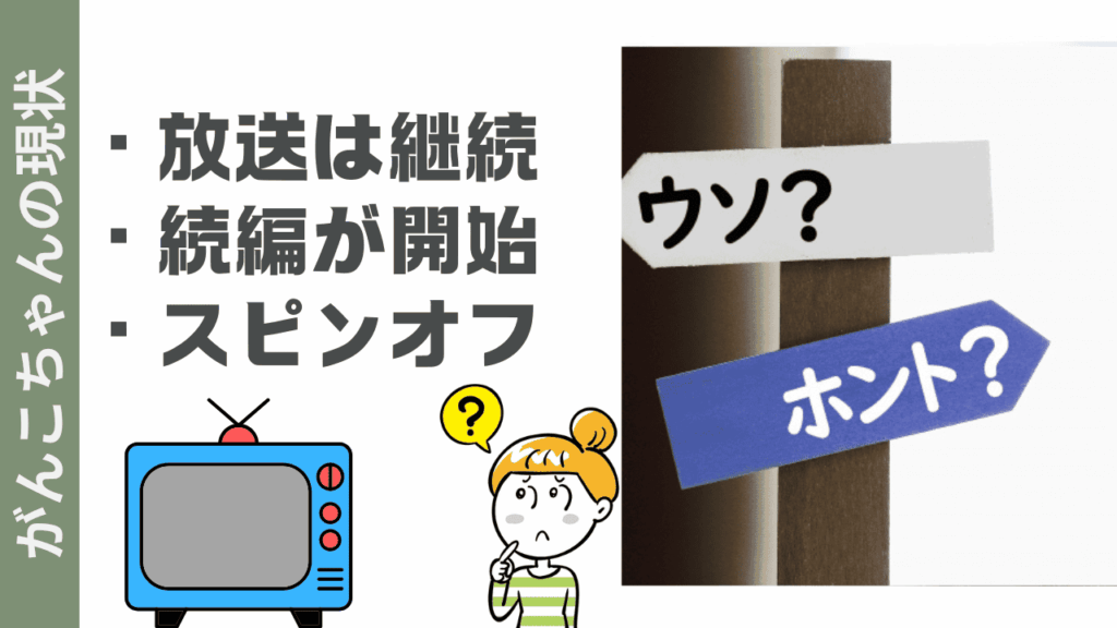 がんこちゃんの現状