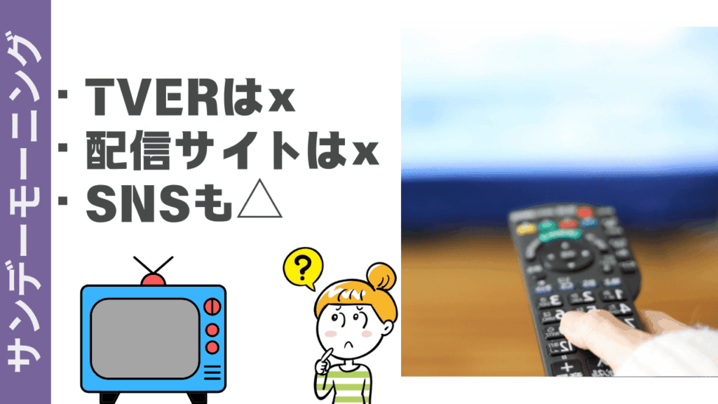 サンデーモーニングの視聴方法