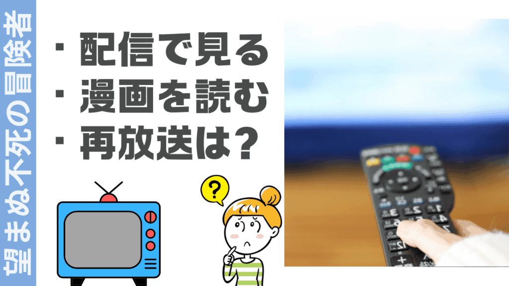 望まぬ不死の冒険者の視聴方法