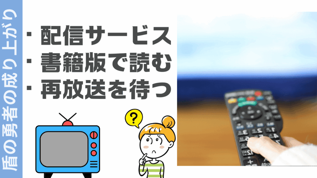 盾の勇者の成り上がりの視聴方法