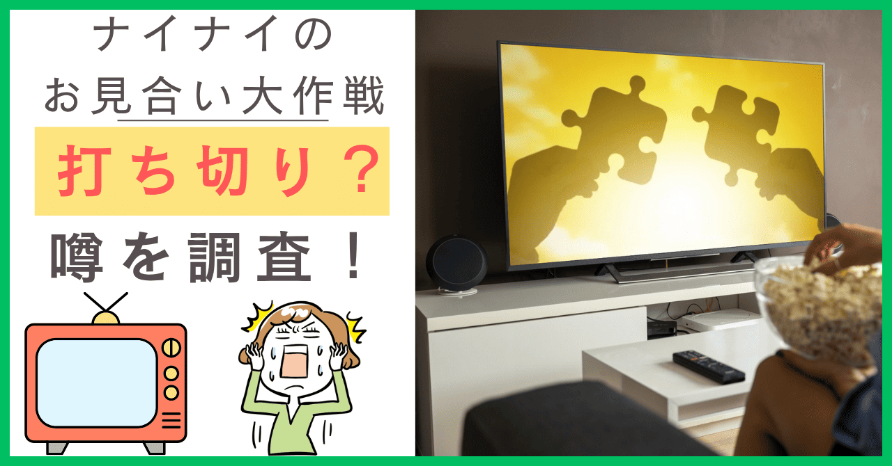 ナイナイのお見合いについて